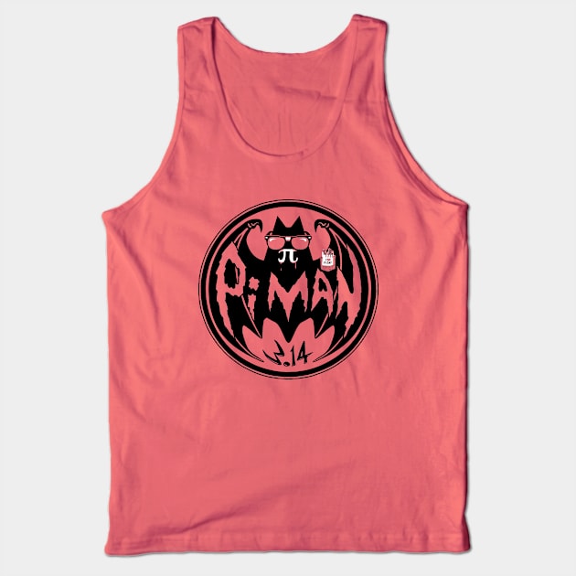 Pi Man Vampire Bat Logo Tank Top by Mudge